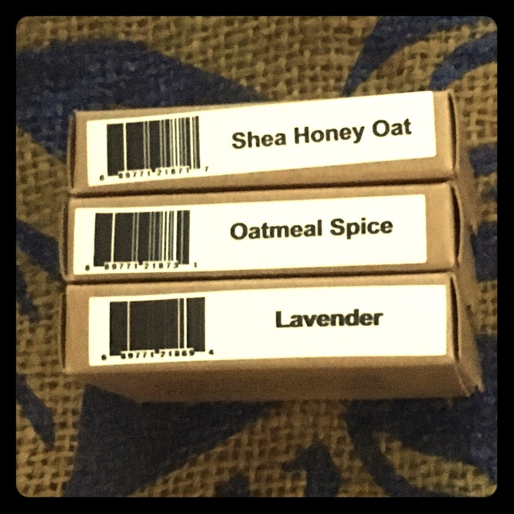 Lot of 3 handmade scented soap